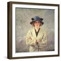 Girl in a White Dress-Sir William Orpen-Framed Giclee Print