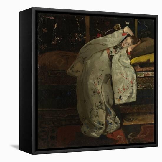 Girl in a White Kimono, 1894-Georg-Hendrik Breitner-Framed Stretched Canvas