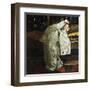 Girl in a White Kimono-George Hendrik Breitner-Framed Art Print