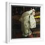 Girl in a White Kimono-George Hendrik Breitner-Framed Art Print