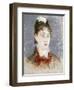 Girl in a Wing Collar, C1880-Edouard Manet-Framed Giclee Print