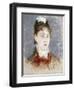 Girl in a Wing Collar, C1880-Edouard Manet-Framed Giclee Print