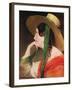 Girl in a Yellow Straw Hat-Friedrich Von Amerling-Framed Giclee Print