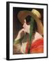 Girl in a Yellow Straw Hat-Friedrich Von Amerling-Framed Giclee Print