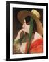 Girl in a Yellow Straw Hat-Friedrich Von Amerling-Framed Giclee Print