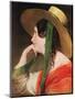 Girl in a Yellow Straw Hat-Friedrich Von Amerling-Mounted Giclee Print