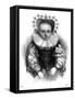 Girl in Adult Dress C16-null-Framed Stretched Canvas