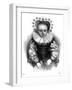 Girl in Adult Dress C16-null-Framed Art Print