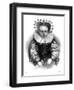 Girl in Adult Dress C16-null-Framed Art Print