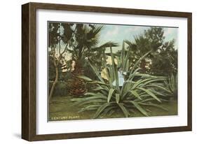 Girl in Agave-null-Framed Art Print