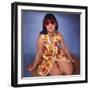 Girl in Beach Wrap-null-Framed Photographic Print
