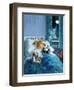 Girl in Bed Attended by Fairy-English School-Framed Giclee Print