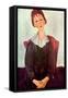 Girl in Black, 1918-Amedeo Modigliani-Framed Stretched Canvas