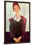 Girl in Black, 1918-Amedeo Modigliani-Framed Giclee Print