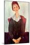 Girl in Black, 1918-Amedeo Modigliani-Mounted Giclee Print