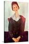 Girl in Black, 1918-Amedeo Modigliani-Stretched Canvas