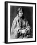 Girl in Blanket-Edward S^ Curtis-Framed Giclee Print