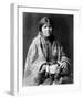 Girl in Blanket-Edward S^ Curtis-Framed Giclee Print