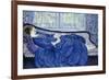 Girl in Blue, 1917-Frederick Carl Frieseke-Framed Giclee Print