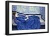 Girl in Blue, 1917-Frederick Carl Frieseke-Framed Giclee Print