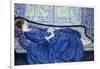 Girl in Blue, 1917-Frederick Carl Frieseke-Framed Giclee Print