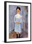 Girl in Blue, 1918-Amedeo Modigliani-Framed Giclee Print