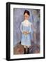 Girl in Blue, 1918-Amedeo Modigliani-Framed Giclee Print