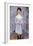 Girl in Blue, 1918-Amedeo Modigliani-Framed Giclee Print