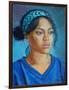 Girl in Blue 2020 (oil on canvas)-Tilly Willis-Framed Giclee Print