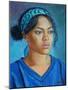 Girl in Blue 2020 (oil on canvas)-Tilly Willis-Mounted Giclee Print