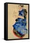 Girl in Blue Apron, 1912-Egon Schiele-Framed Stretched Canvas