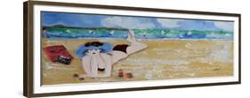 Girl in Blue Hat and Bikini,2015-Susan Adams-Framed Giclee Print