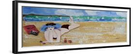 Girl in Blue Hat and Bikini,2015-Susan Adams-Framed Giclee Print