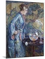 Girl in Blue Kimono, 1911-Soren Emil Carlsen-Mounted Giclee Print