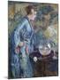 Girl in Blue Kimono, 1911-Soren Emil Carlsen-Mounted Giclee Print