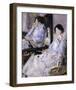 Girl in Blue (Reflections)-Francis Campbell Cadell-Framed Premium Giclee Print