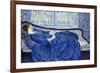 Girl in Blue-Frederick Carl Frieseke-Framed Giclee Print