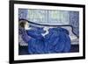 Girl in Blue-Frederick Carl Frieseke-Framed Giclee Print