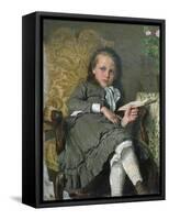 Girl in Chair, 1879-Erik Theodor Werenskiold-Framed Stretched Canvas