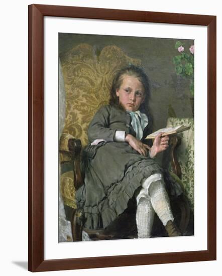 Girl in Chair, 1879-Erik Theodor Werenskiold-Framed Giclee Print