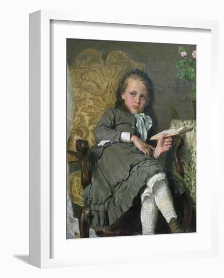 Girl in Chair, 1879-Erik Theodor Werenskiold-Framed Giclee Print