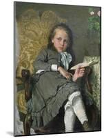 Girl in Chair, 1879-Erik Theodor Werenskiold-Mounted Giclee Print
