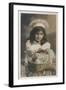 Girl in Cook's Clothes, with a Basket of Eggs and a Nice Smile-null-Framed Art Print