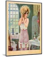 Girl in Corset, Milliere-Maurice Milliere-Mounted Art Print