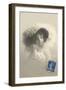 Girl in Feathered Hat-null-Framed Art Print