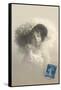 Girl in Feathered Hat-null-Framed Stretched Canvas