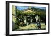 Girl in Front of Arbor-Pompeo Massani-Framed Giclee Print