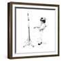 Girl in Front of Mirror-Norman Rockwell-Framed Premium Giclee Print