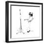 Girl in Front of Mirror-Norman Rockwell-Framed Giclee Print