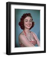 Girl in Gingham 1950s-Charles Woof-Framed Photographic Print